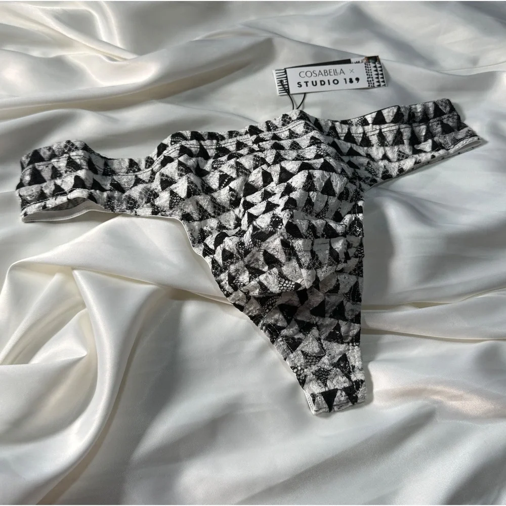 Men's Luxury Lace G-String Thong Soft‎ Stretch Designer Underwear Bold & Sexy S